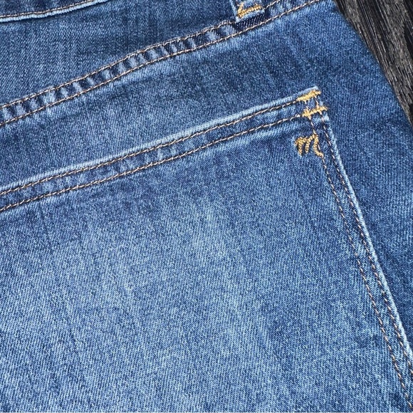 Madewell High-Rise Stretch Raw Fray Hem Blue Denim Shorts 4” Inseam, Size 30 - Picture 12 of 13